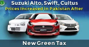 Suzuki Alto, Cultus, Swift Prices Increased in Pakistan After New Green Tax