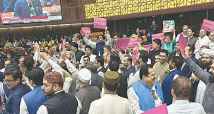 PTI Protests Loudly as Budget Presented in the Senate
