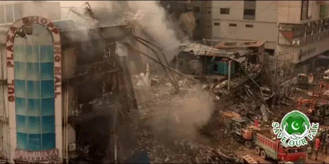 Karachi mourns after Gul Plaza tragedy as 20 bodies identified, 83 people still missing